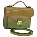 LOUIS VUITTON Monogram Vernis Monceau BB Bag 2way Veil Olive M91578 Auth BD1730 - Louis Vuitton