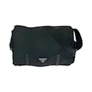Prada Tessuto Triangle Logo Plate Messenger Bag