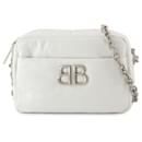 Monaco Camera Xs Shoulder Bag - Balenciaga - Leather - White