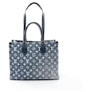 Louis Vuitton On the Go MM Monogram Jacquard Denim Tote Bag