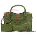 Classic Mini City 2way Red Leather - Balenciaga