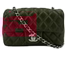 Classic Double Flap Mini Matelassè Caviar Leather 2-Ways Flap Bag Dark Bordeaux - Chanel