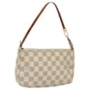 LOUIS VUITTON Damier Azur Pochette Accessoires Pouch N51986 LV Auth MX030 - Louis Vuitton