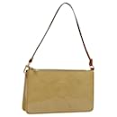 LOUIS VUITTON Monogram Vernis Lexington Accessory Pouch Beige M91010 Auth MX028 - Louis Vuitton