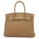 Sac à main Hermes Birkin 30 Biscuit Togo - Hermès