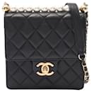 Chanel Lambskin Matelasse Pearl Shoulder Bag AS0584
