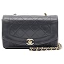 Chanel Lambskin Diana Flap Shoulder Bag A01164