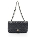 Chanel Caviar Skin Matelasse W Flap Shoulder Bag A01112