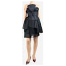 Black strapless bow-front mini dress - size UK 10 - Autre Marque