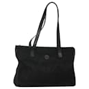 FENDI Zucca Canvas Tote Bag Gold Black Auth MX167 - Fendi
