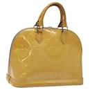 LOUIS VUITTON Monogram Vernis Alma PM Hand Bag Rose Angelique M90062 Auth MX009 - Louis Vuitton
