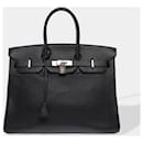 Sac HERMES Birkin 35 en Cuir Noir - 102639 - Hermès