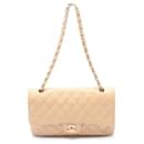 Chanel Grained Calfskin Matelasse W Flap Shoulder Bag A01112