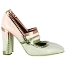  Malone Souliers Ada Perforated Pumps in Nude Leather - Autre Marque