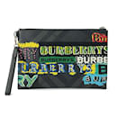 Burberry Men's Black Leather Clutch Bag