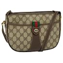 GUCCI GG Supreme Web Sherry Line Bag PVC Beige Gold 89 02 032 Auth BD1621 - Gucci