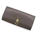 Fendi Brown Leather Long Wallet