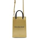 Balenciaga Gold Leather Shoulder Bag