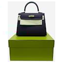Black 2024 Kelly 20 bag in Epsom Sellier leather - Hermès