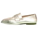 Champagne gold metallic loafers - size EU 37 - Autre Marque