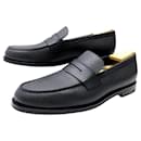 LOUIS VUITTON SHOES SORBONNE LOAFERS 1A2BUH 11 45 BLACK LEATHER - Louis Vuitton