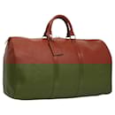 LOUIS VUITTON Epi Keepall 50 Boston Bag Brown M42968 LV Auth bs24054 - Louis Vuitton