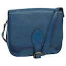 LOUIS VUITTON Epi Cartouchiere MM Shoulder Bag Blue M52245 LV Auth MX305 - Louis Vuitton