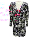 Ronny Kobo Black Multi Edrea Floral Mini Dress - Autre Marque