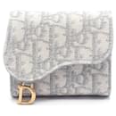 Dior Saddle Oblique Canvas Leather Wallet
