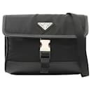 Prada Nylon Saffiano Leather Shoulder Bag