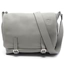 Loewe Leather Military Messenger Shoulder Bag