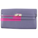 Hermes Kelly Wallet Rose Purple - Hermès