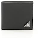 Prada Saffiano Leather Bifold Wallet Black