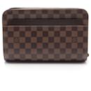 Louis Vuitton Damier Canvas Leather Clutch
