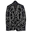 Authentic Gucci 03 AW Tom Ford Runway Equestrian Motif Silk Cocktail Blazer