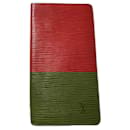 LOUIS VUITTON Epi Leather Checkbook Wallet Red - Louis Vuitton