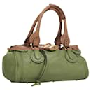 Chloe Paddington Hand Bag Leather Beige Gold Auth 117723 - Chloé