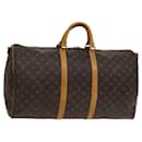 LOUIS VUITTON Monogram Keepall Bandouliere 55 Boston Bag M41414 LV Auth KD460 - Louis Vuitton