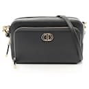 Dior Caro Double Pouch Leather Shoulder Bag