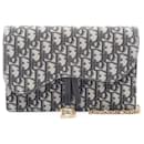 Dior Saddle Canvas Leather Pouch