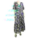 Green floral maxi dress - size UK 8 - Autre Marque