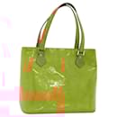 LOUIS VUITTON Monogram Vernis Houston Hand Bag Beige M91004 LV Auth BA1139 - Louis Vuitton