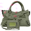 BALENCIAGA The First Hand Bag Leather 2way Pink 103208 Auth yk16339 - Balenciaga