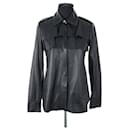 Black leather shirt - Autre Marque
