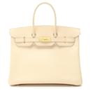 Hermes Box Calf Birkin 35 Handbag Parchemin Stamp C (1999) - Hermès