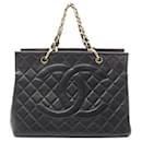 Chanel Grained Calfskin Matelasse De Coco Mark Tote Bag 4956285