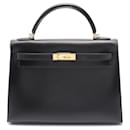 Hermes Box Calf Kelly 2way Bag 32 Stamp □F (2002) - Hermès
