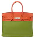Hermes Birkin 35 Handbag in Orange - Hermès