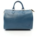 Louis Vuitton Speedy 35 Epi Toledo Blue Handbag