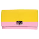 Fendi Peekaboo Yellow Leather Long Wallet
